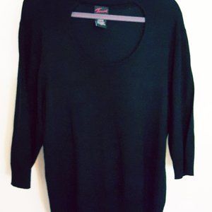 Women's Torrid Sweater Sz 4 26 4x Black - image 1